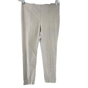 Chico's So Slimming Women's Tan Mid Rise Skinny Leg Pull On Stretch Pants‎ Sz 0